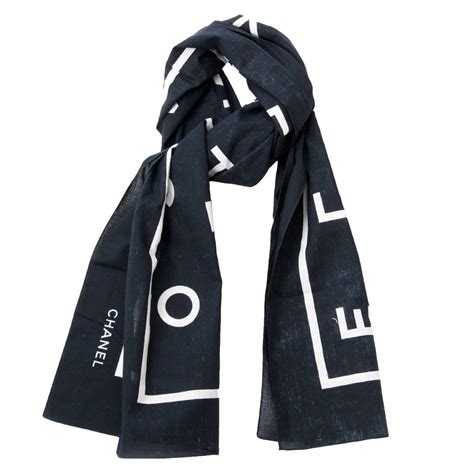 black sheer chanel scarf|authentic chanel scarf.